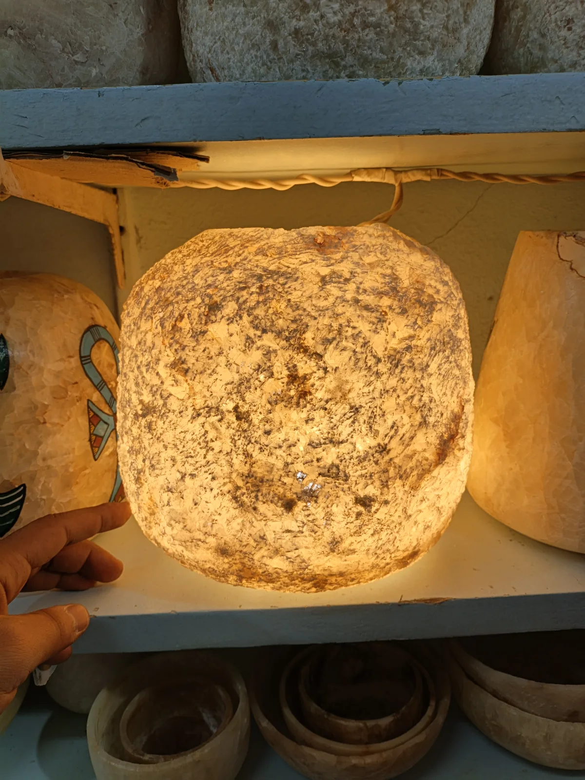 Hand-Carved Egyptian Alabaster